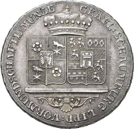 Obverse Thaler 1802 - Silver Coin Value - Schaumburg-Lippe, George William