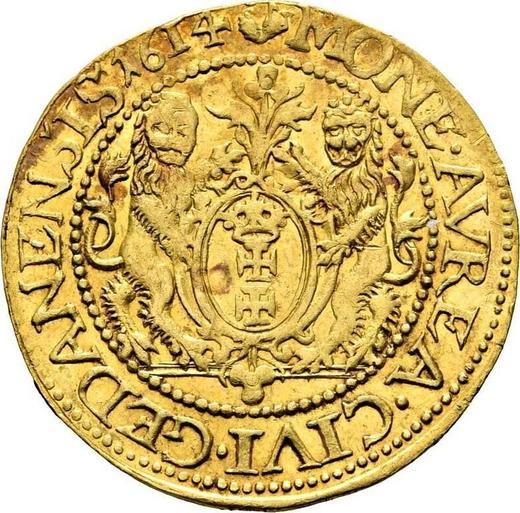 Reverse Ducat 1614 "Danzig" - Gold Coin Value - Poland, Sigismund III Vasa