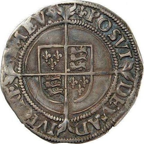 Reverse Fourpence (Groat) no date (1559-1660) "First issue" Small portrait - Silver Coin Value - United Kingdom, Elizabeth I