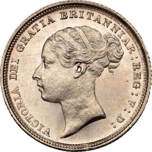 Obverse Sixpence 1886 - Silver Coin Value - United Kingdom, Victoria
