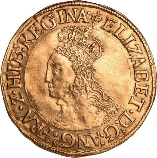 Аверс монеты - 1/2 фунта без года (1559-1578) Обводка линией - цена золотой монеты - Великобритания, Елизавета I