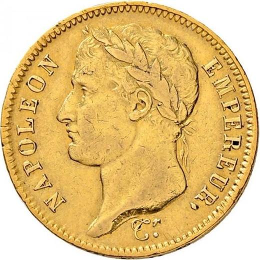 Obverse 40 Francs 1808 U "Type 1807-1808" - Gold Coin Value - France, Napoleon I