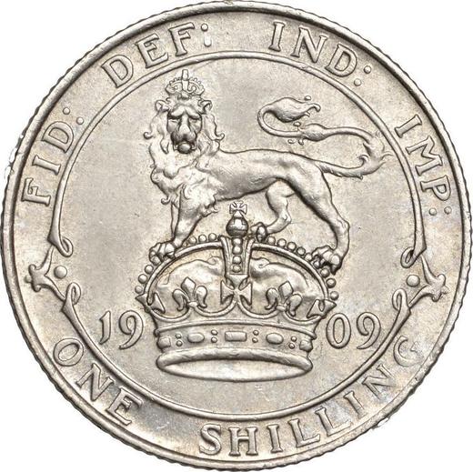 Reverse Shilling 1909 - Silver Coin Value - United Kingdom, Edward VII