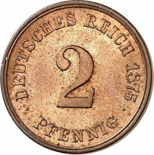 Avers 2 Pfennig 1875 F "Typ 1873-1877" - Münze Wert - Deutschland, Deutsches Kaiserreich