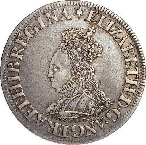 Obverse Shilling no date (1561-1571) "Milled coinage" Simple dress - Silver Coin Value - United Kingdom, Elizabeth I