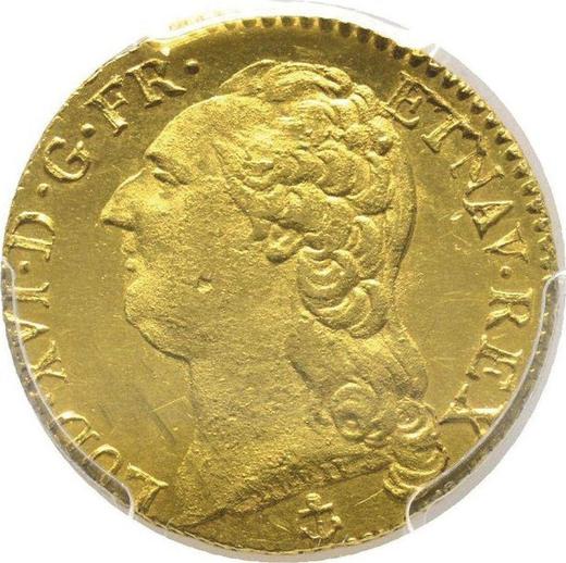 Obverse Louis d'Or 1791 H - Gold Coin Value - France, Louis XVI