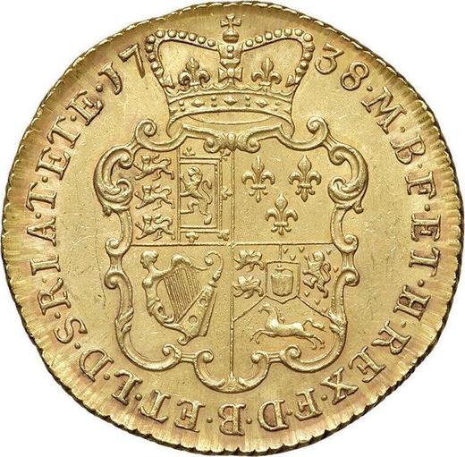 Reverse Two guinea 1738 "Young Head" - Gold Coin Value - United Kingdom, George II