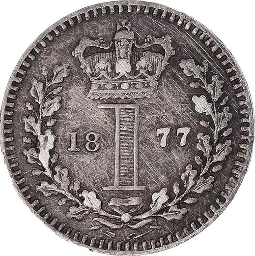 Reverse Penny 1877 "Type 1838-1887" - Silver Coin Value - United Kingdom, Victoria