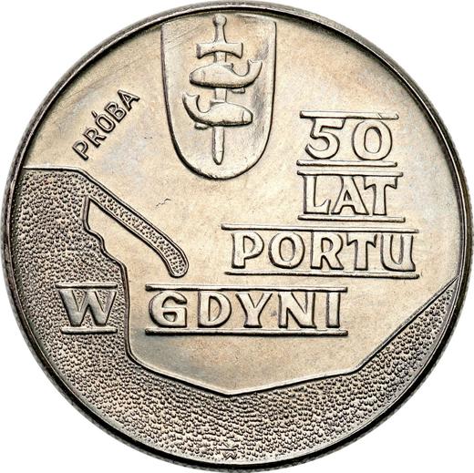 Reverse Pattern 10 Zlotych 1972 MW WK "50 Years of Gdynia Seaport" Nickel -  Coin Value - Poland, Peoples Republic