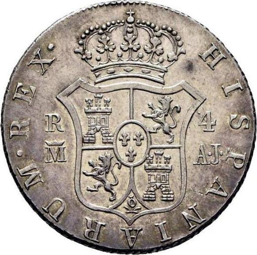 Revers 4 Reales 1830 M AJ - Silbermünze Wert - Spanien, Ferdinand VII