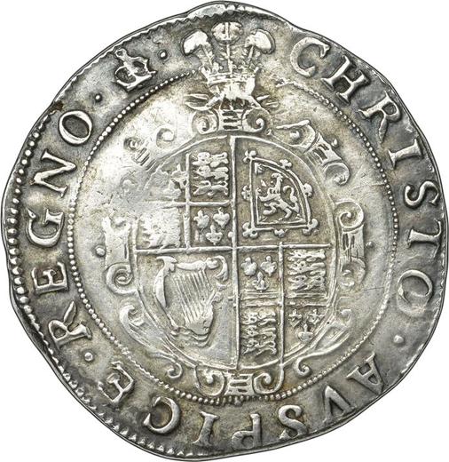 Reverse Halfcrown no date (1625-1642) "Third type of horseman" Plume above the shield - Silver Coin Value - United Kingdom, Charles I