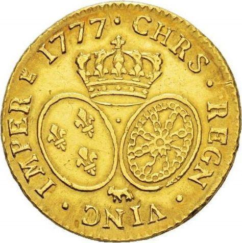 Reverse Louis d'Or 1777 Cow - Gold Coin Value - France, Louis XVI