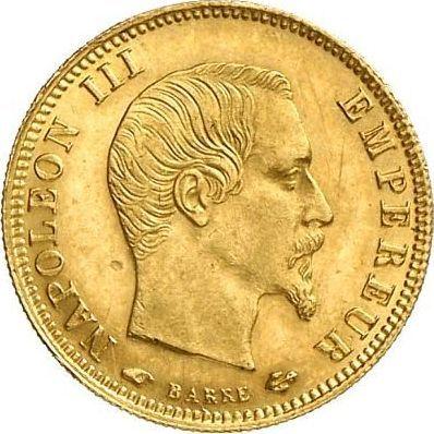 Anverso 5 francos 1856 A "Tipo 1855-1860" - valor de la moneda de oro - Francia, Napoleón III Bonaparte