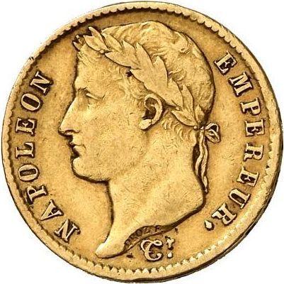 Obverse 20 Francs 1812 U "Type 1809-1815" - Gold Coin Value - France, Napoleon I