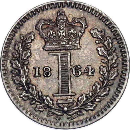 Reverse Penny 1864 "Type 1838-1887" - Silver Coin Value - United Kingdom, Victoria