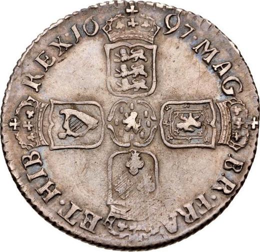 Reverse Shilling 1697 N "First laureated bust" - Silver Coin Value - United Kingdom, William III