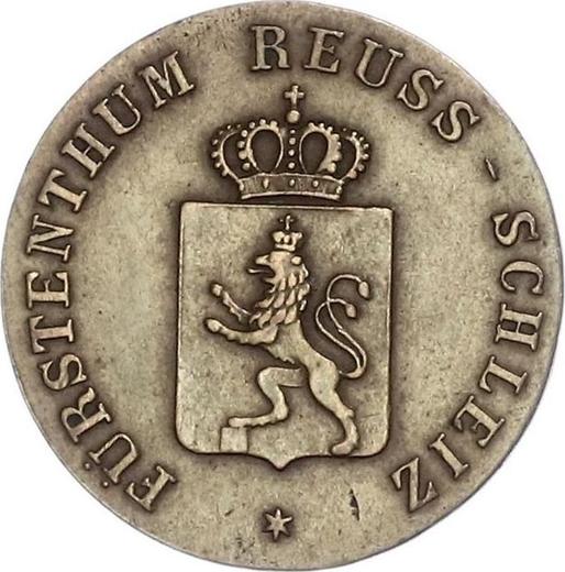 Awers monety - 1 fenig 1841 A - cena  monety - Reuss-Schleiz, Henryk LXII