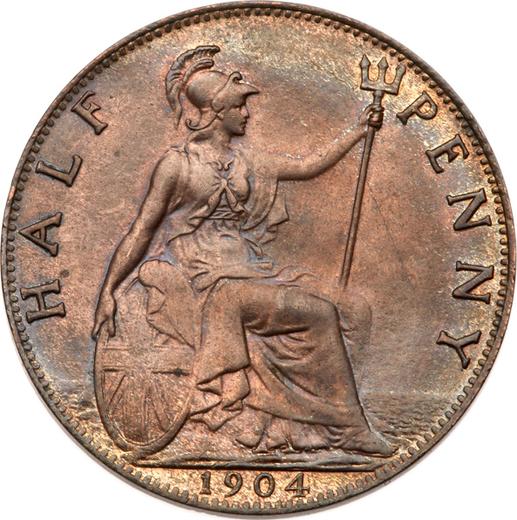 Reverse Halfpenny 1904 -  Coin Value - United Kingdom, Edward VII