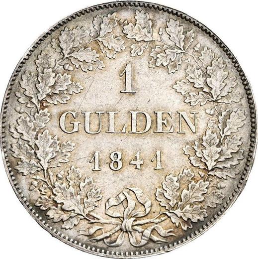 Reverse Gulden 1841 - Silver Coin Value - Frankfurt am Main, Free City