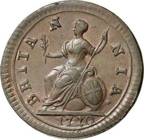 Revers 1 Farthing 1720 - Münze Wert - Großbritannien, Georg I