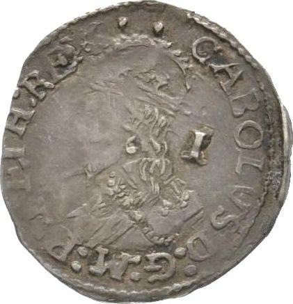 Obverse Penny no date (1625-1642) "Fourth draped bust" "CR" divided by shield Without outline - Silver Coin Value - United Kingdom, Charles I