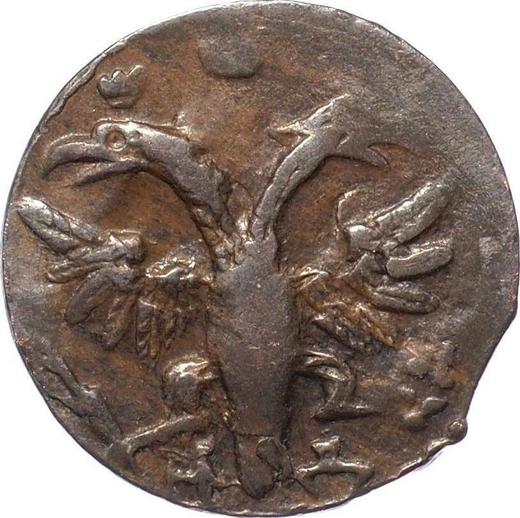 Obverse Polushka (1/4 Kopek) ҂АΨК (1720) Cyrillic year - Coin Value - Russia, Peter I