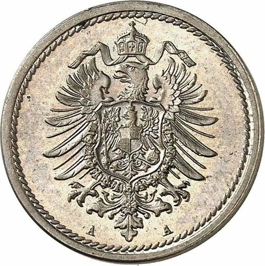 Reverse 5 Pfennig 1876 A "Type 1874-1889" -  Coin Value - Germany, German Empire