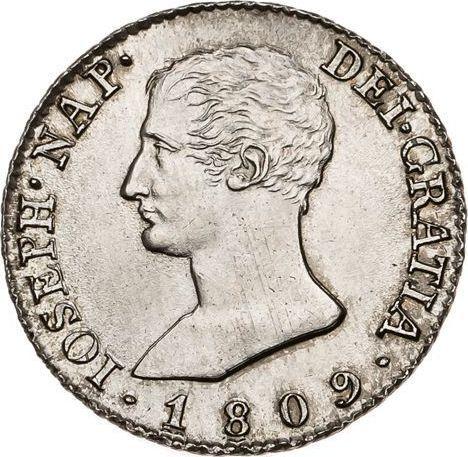Obverse 4 Reales 1809 M AI - Silver Coin Value - Spain, Joseph Bonaparte