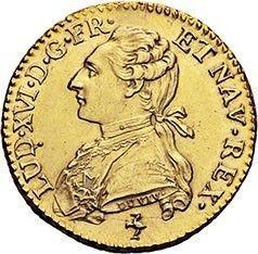 Obverse Louis d'Or 1782 A - Gold Coin Value - France, Louis XVI