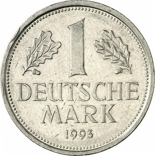 Obverse 1 Mark 1993 D - Coin Value - Germany, FRG