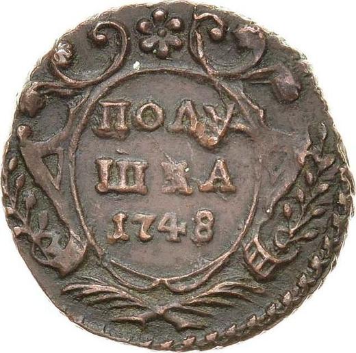 Revers Polushka (1/4 Kopeke) 1748 - Münze Wert - Rußland, Elisabeth