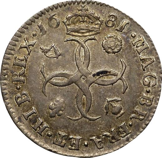 Reverse Fourpence (Groat) 1681 - Silver Coin Value - United Kingdom, Charles II