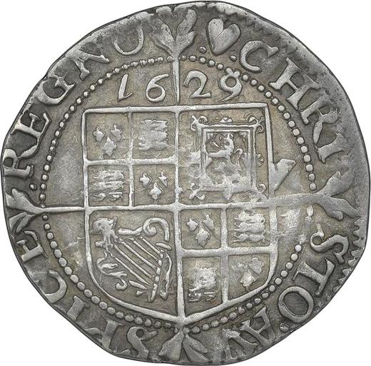 Reverse Sixpence 1629 "Second draped bust" - Silver Coin Value - United Kingdom, Charles I