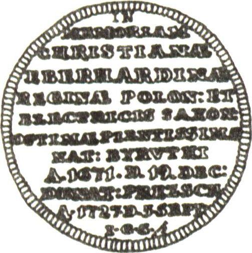 Revers Dukat 1727 IGS "Trauer-" - Goldmünze Wert - Polen, August II der Starke