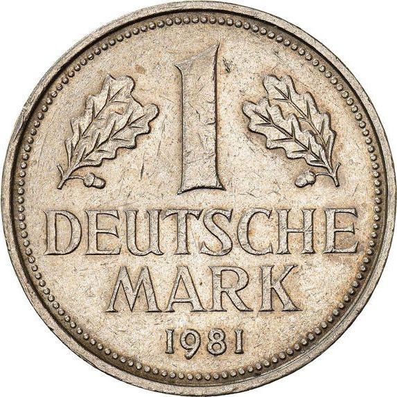 1 Mark 1981 D - Coin Value - Germany, FRG